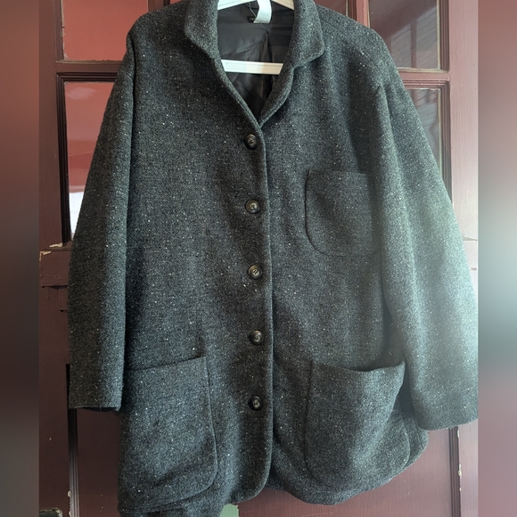 Vintage unstructured tweed blazer Industria by Paolo Bizzini - Picture 4 of 9